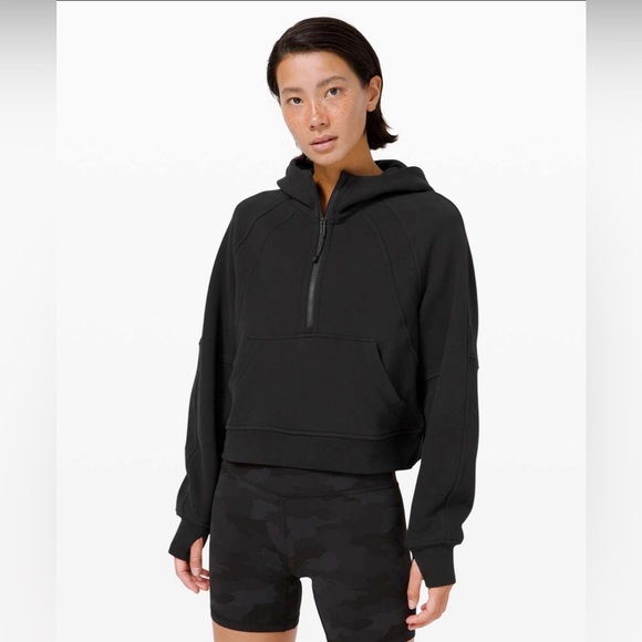 Lululemon Scuba Oversized 1/2 Zip Hoodie Black Size XS/S - Picture 7 of 8